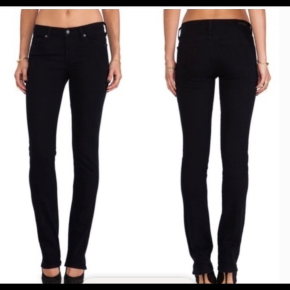 Citizens of Humanity Elson black straight leg mid rise jeans size 25